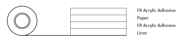 Flame-retardant paper tape