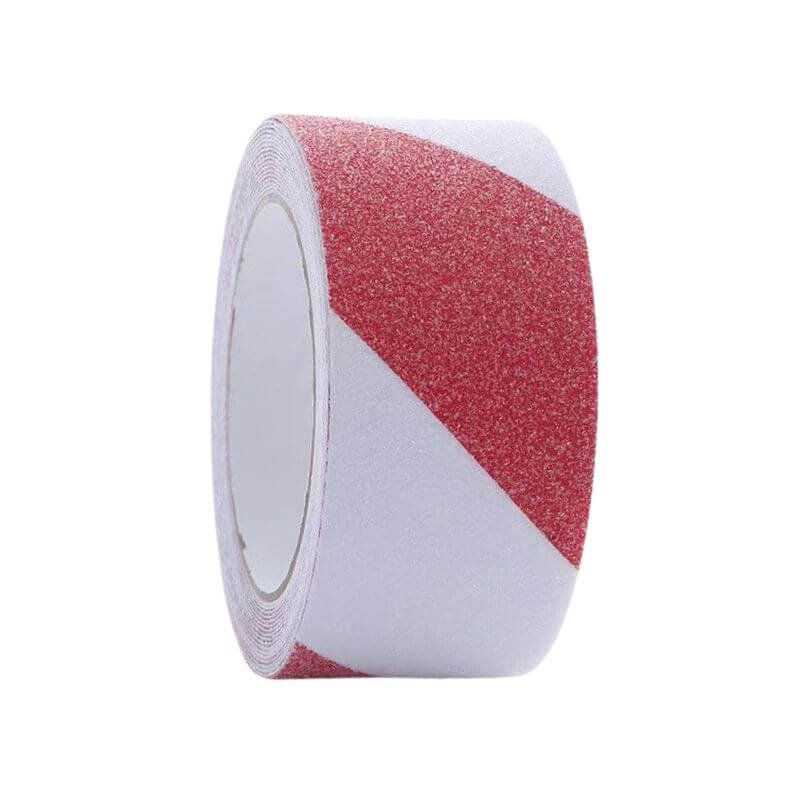 Red and white anti-slip tape